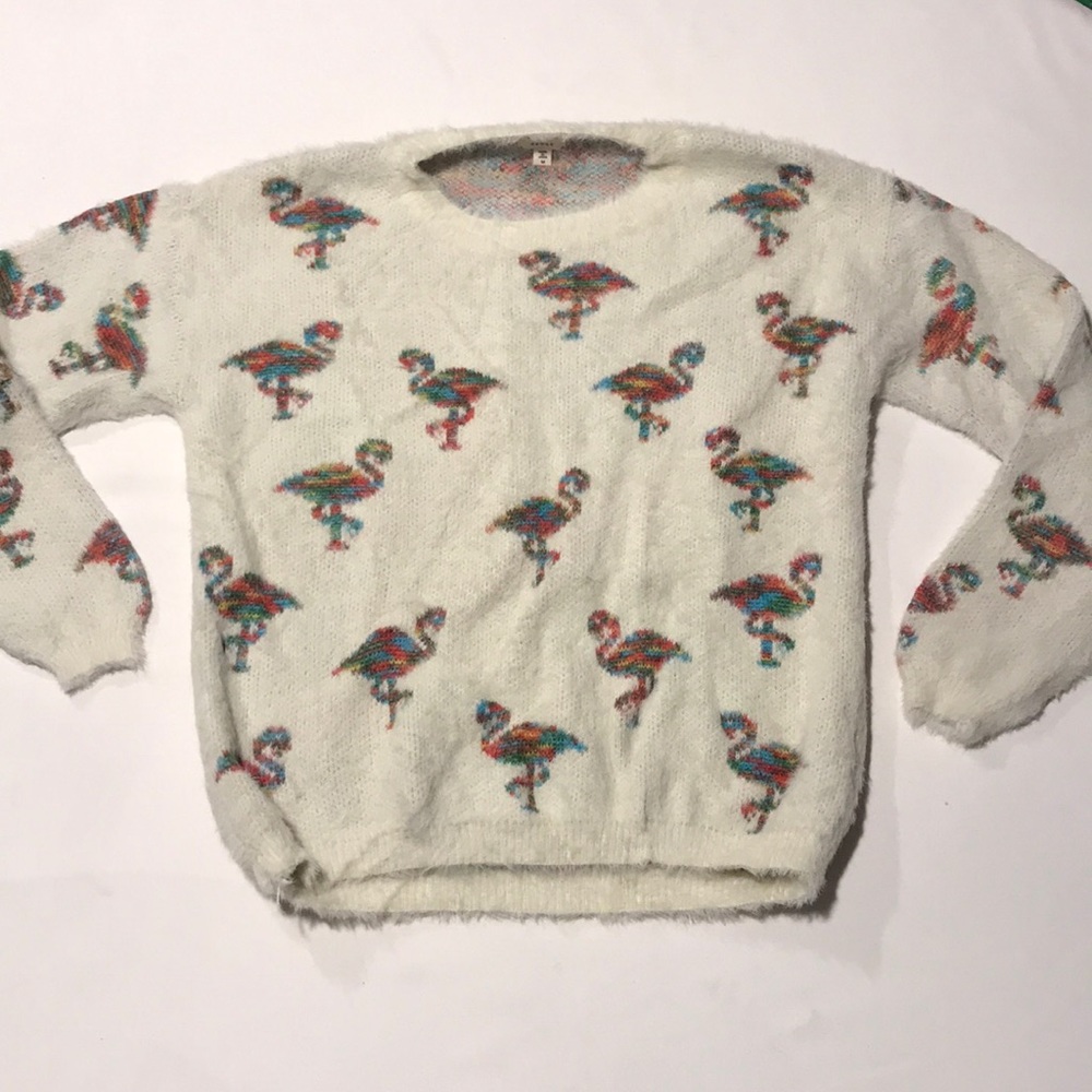 Flamingo fur sweater